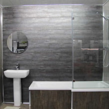 PVC-paneelit kylpyhuoneeseen: hyvät ja huonot puolet, valitut ominaisuudet, suunnittelu-2