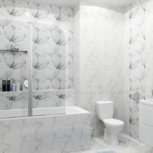 Panel PVC untuk bilik mandi: kebaikan dan keburukan, ciri pilihan, reka bentuk-4