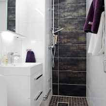 Kā izveidot harmonisku dizainu šaurai vannas istabai? -4