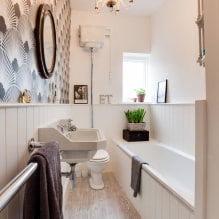 Kā izveidot harmonisku dizainu šaurai vannas istabai? -5