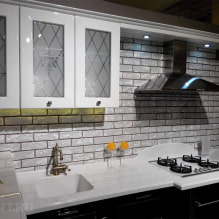 Menghiasi dapur dengan panel pvc: kebaikan dan keburukan, aplikasi, idea reka bentuk-2
