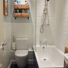 Kuinka sisustaa 3 m²: n kylpyhuone? -0