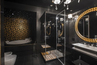 Phòng tắm đen: hình ảnh và bí mật thiết kế