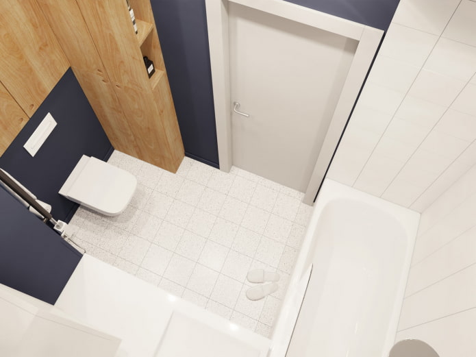 8 projets de design de salle de bain dans une maison à panneaux