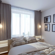 Hoe een slaapkamerontwerp van 8 m² te versieren? -0