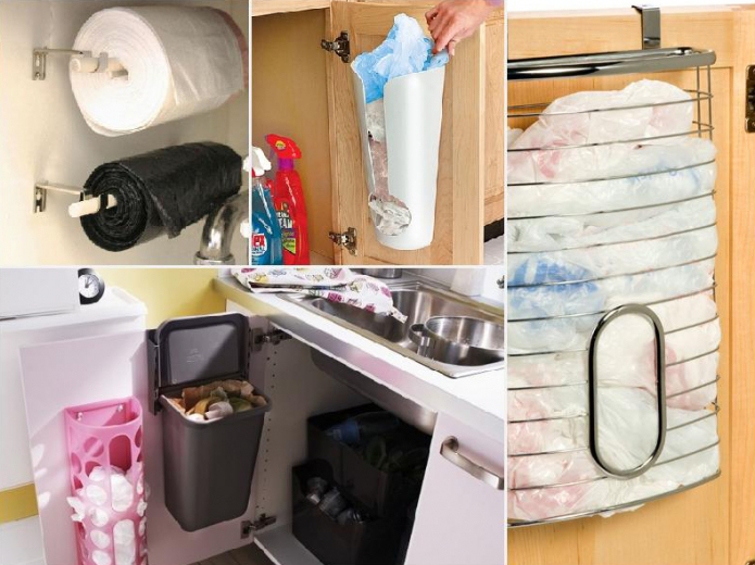 15 zabawnych i praktycznych pomysłów na przechowywanie toreb w kuchni