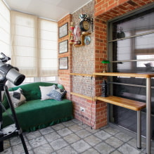 Photos et idées pour décorer un balcon dans le style d'un loft-2
