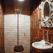 Как да украсим тоалетна в стил таванско помещение? -0