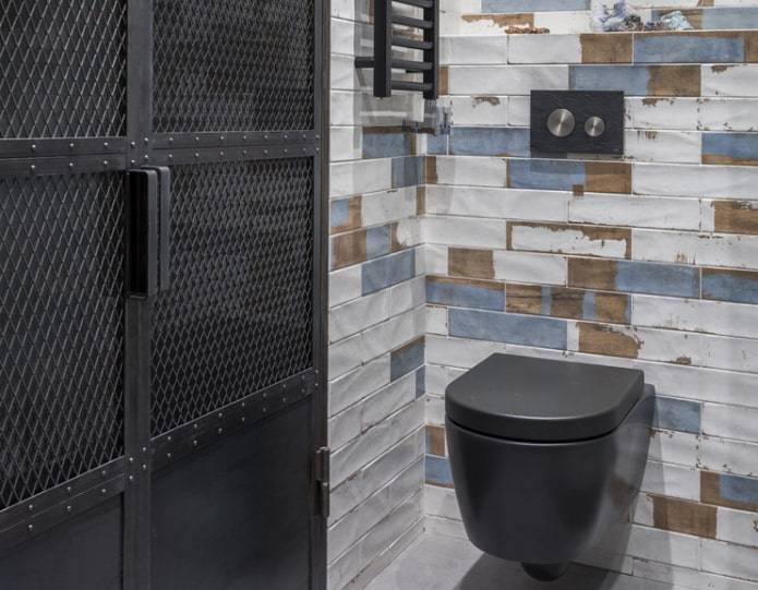Как да украсим тоалетна в стил таванско помещение?