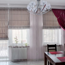 Bella asimetria a les finestres: decoració amb cortines a un costat-1