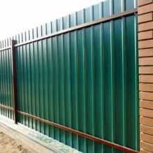 Foto e tipi di recinzioni in cartone ondulato per una casa privata-1