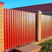 Hình ảnh và các loại hàng rào làm bằng ván tôn cho nhà riêng-2