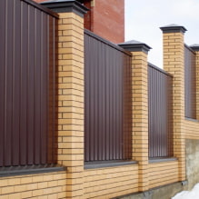 Foto e tipi di recinzioni in cartone ondulato per una casa privata-3