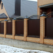 Foto e tipi di recinzioni in cartone ondulato per una casa privata-5