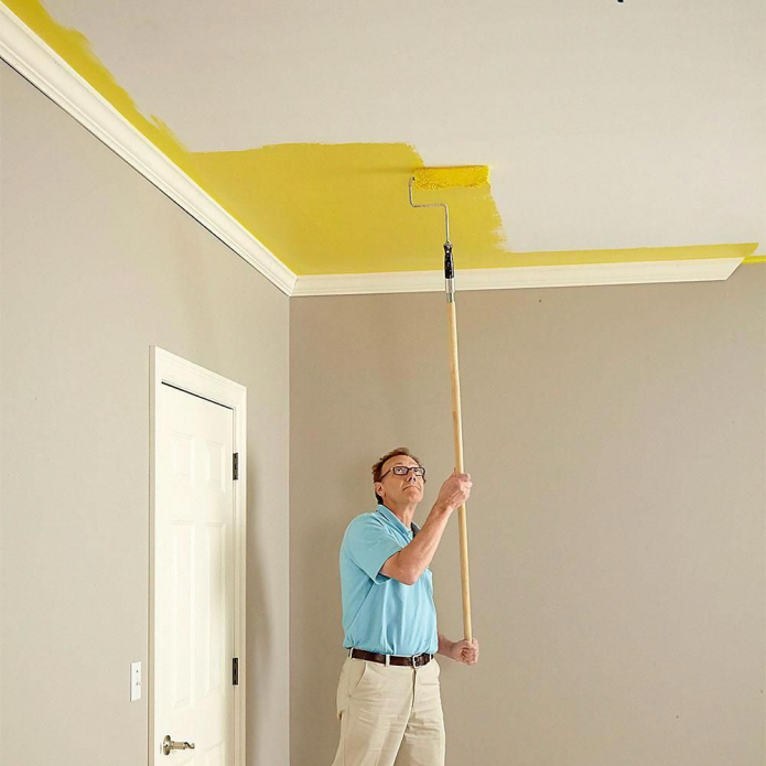 Боядисване на тавана - инструкции стъпка по стъпка
