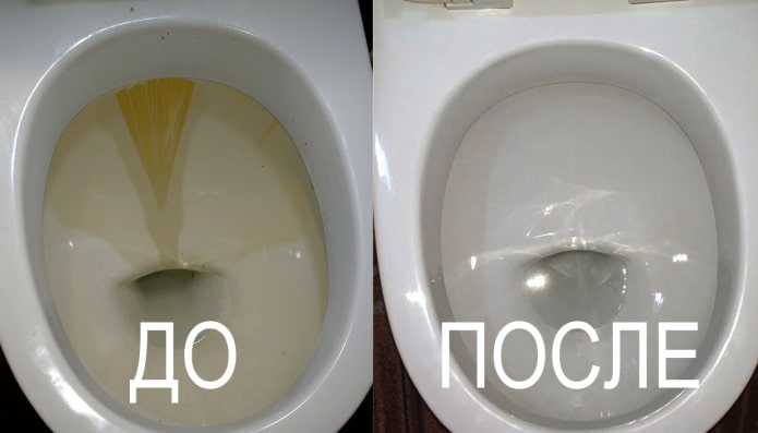 Hoe roest in het toilet thuis schoon te maken?