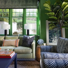 Príklady interiérového dizajnu v zelenej farbe-0