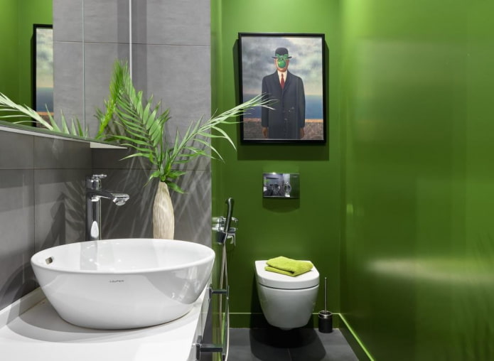 10 ideer til, hvordan man dekorerer væggen over toilettet