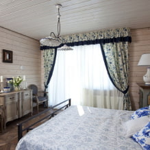 Come decorare l'interno di una camera da letto in campagna? -1