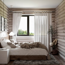 Come decorare l'interno di una camera da letto in campagna? -8