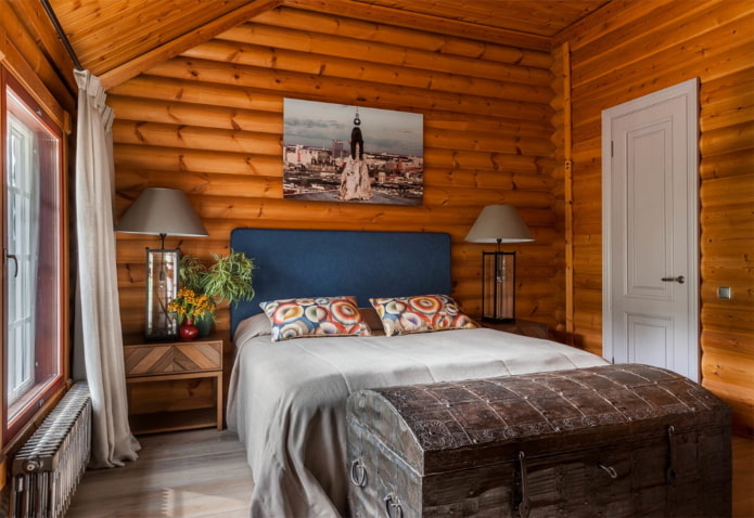 Come decorare l'interno di una camera da letto in campagna?