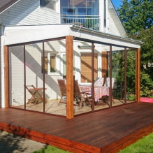 Extinderea verandei la casă: vederi, fotografii în interior și idei de design-1