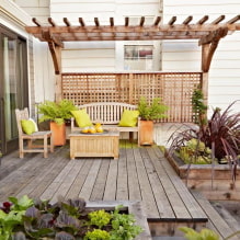 Qu'est-ce qu'une terrasse ? Types, idées de design et photos dans leur chalet d'été-8