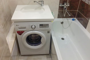 Izlietne virs veļas mazgājamās mašīnas