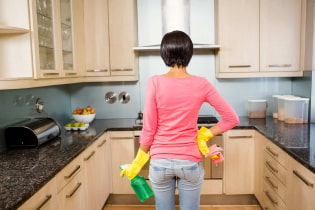 5 ubat tradisional untuk minyak dan noda yang berbahaya untuk bahagian depan dapur