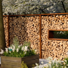 Come costruire una legnaia per una residenza estiva: istruzioni passo passo e idee per l'ispirazione-1