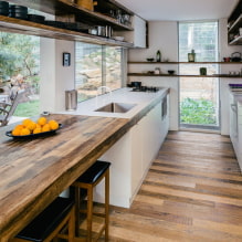 Virtuves dizaina iezīmes ar paralēlu izkārtojumu-4