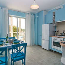 Mavi mutfak tasarımı-0