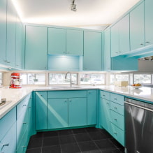 Blå køkken design-1