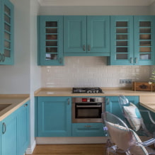 Modrý design kuchyně-2