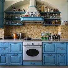 Modrý dizajn kuchyne-3