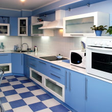 Mavi mutfak tasarımı-5