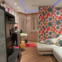 Hvordan dekorerer man interiøret i en et-værelses lejlighed til en familie med et barn? -3