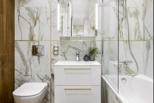 Design del bagno in marmo