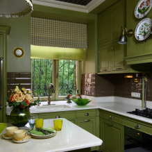 Comment décorer l'intérieur de la cuisine en couleur pistache ? -5