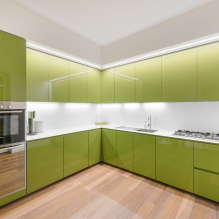 Cum să decorați un interior de bucătărie în culoarea fistic? -1