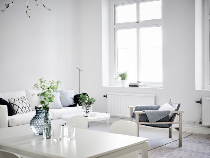 Cum să decorați un interior în alb?