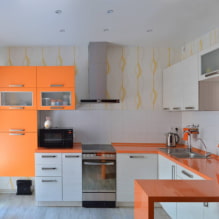 Hoe een keuken uitrusten met een oppervlakte van 13 m²? -5