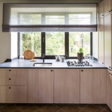 Cum să echipați o bucătărie cu o chiuvetă lângă fereastră? -2