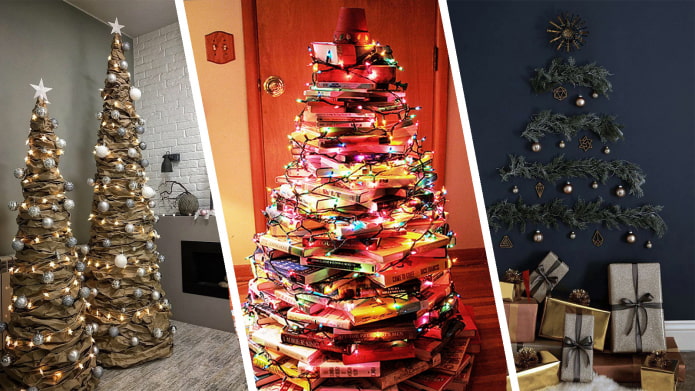 Τι να βάλετε αντί για ένα χριστουγεννιάτικο δέντρο για το νέο έτος;