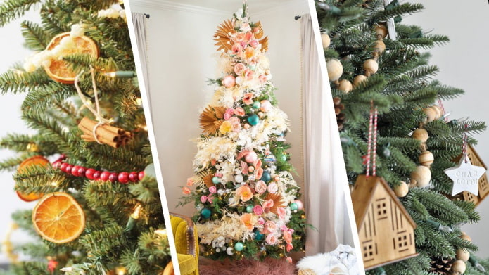 Hvordan dekorerer jeg et juletræ til nytår 2021?