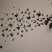 Cum să decorați peretele cu fluturi? -1