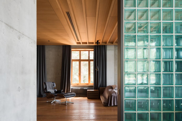 Hvordan bruges glasblokke i et moderne interiør?