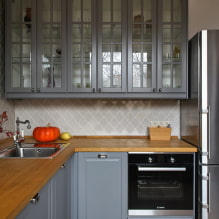 Set dapur dengan fasad kaca-2