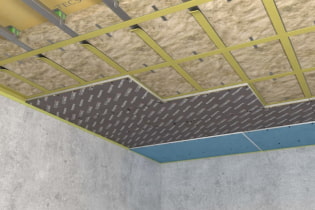 Hoe geluidsisolatie aan het plafond maken?
