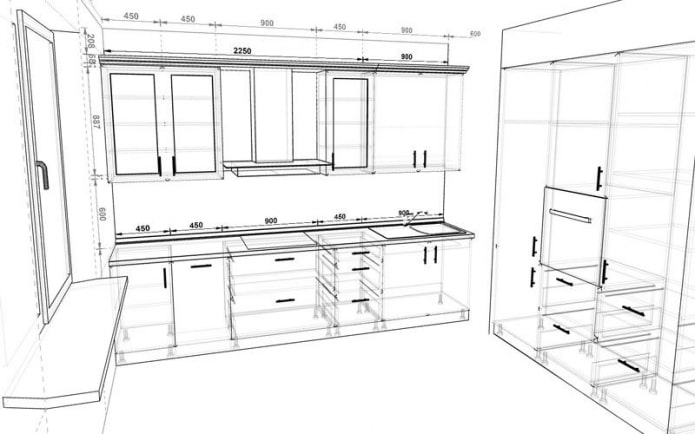 Kā izvēlēties virtuves komplekta izmēru?